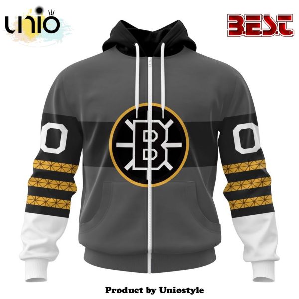 NHL Boston Bruins Personalized Alternate Concepts Kits Hoodie