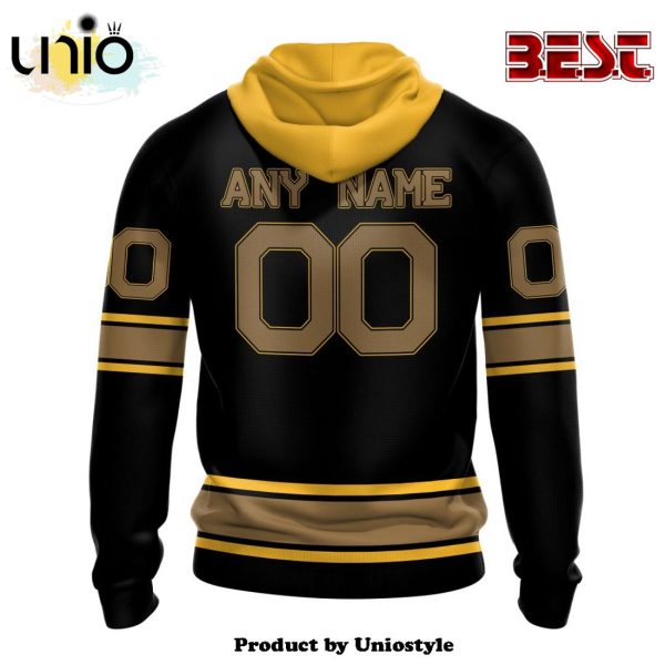 NHL Boston Bruins Special Blackout Hoodie Design