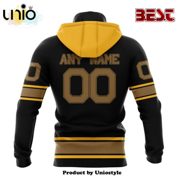 NHL Boston Bruins Special Blackout Hoodie Design