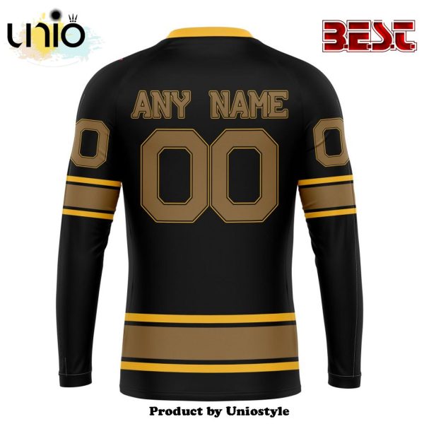 NHL Boston Bruins Special Blackout Hoodie Design