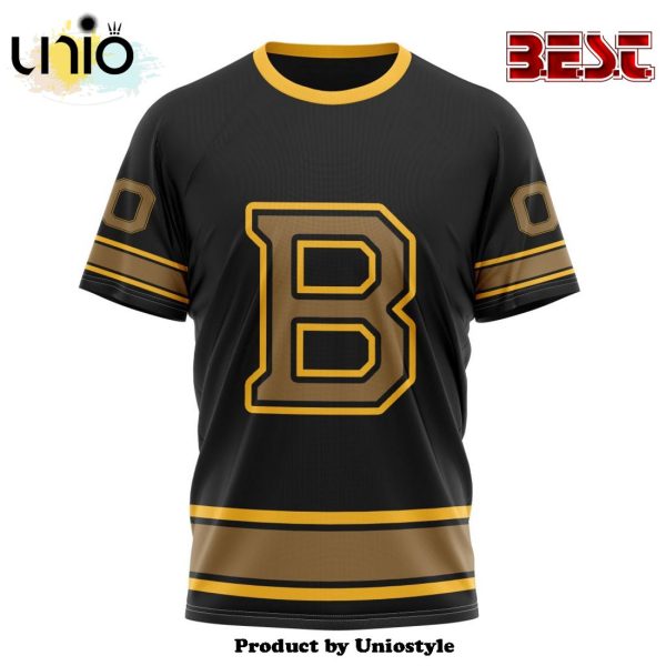 NHL Boston Bruins Special Blackout Hoodie Design