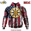 NHL Boston Bruins Special Blackout Hoodie Design