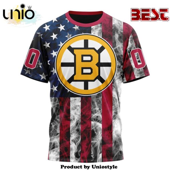 NHL Boston Bruins Special Design For Independence Day The Fourth Of July Hoodie