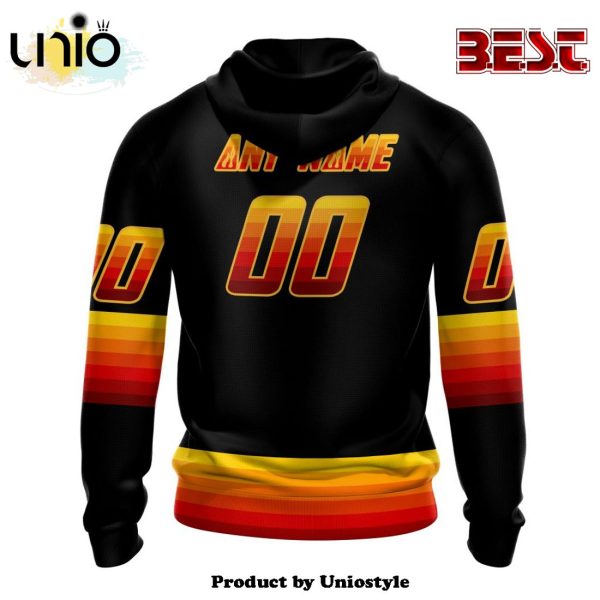 NHL Calgary Flames Special Blackout Hoodie Design