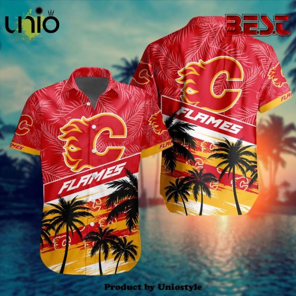 NHL Calgary Flames Special Design Hawaiian Button Shirt