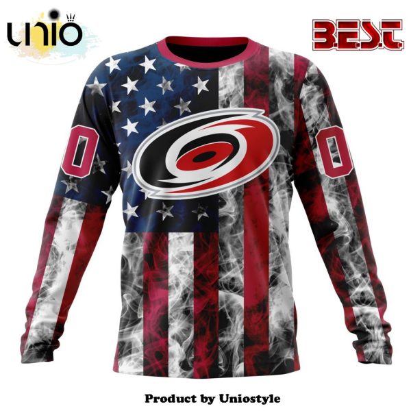 NHL Carolina Hurricanes Special Design For Independence Day The Fourth Of July Hoodie