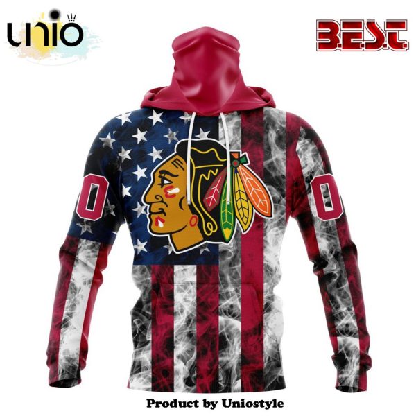 NHL Chicago Blackhawks Special Design For Independence Day The Fourth Of July Hoodie