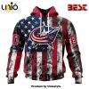NHL Columbus Blue Jackets Special Blackout Hoodie Design
