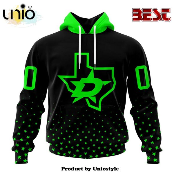 NHL Dallas Stars Special Blackout Hoodie Design