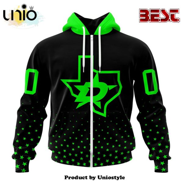 NHL Dallas Stars Special Blackout Hoodie Design