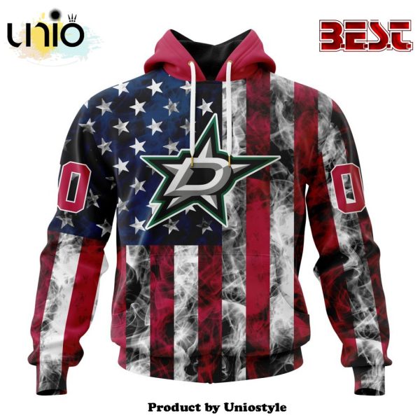 NHL Dallas Stars Special Design For Independence Day The Fourth Of July Hoodie