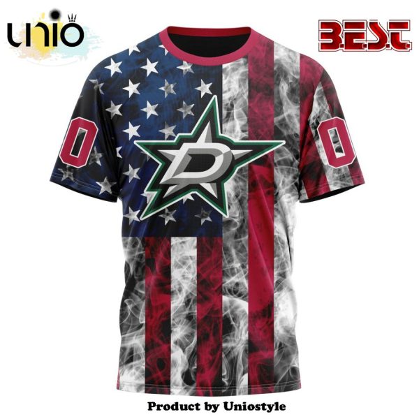 NHL Dallas Stars Special Design For Independence Day The Fourth Of July Hoodie