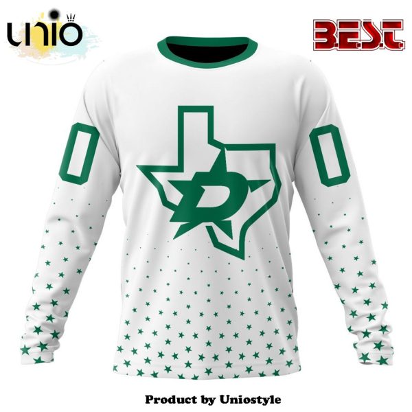 NHL Dallas Stars Special Whiteout Hoodie Design