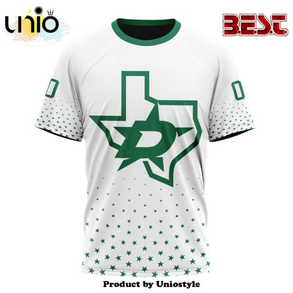 NHL Dallas Stars Special Whiteout Hoodie Design