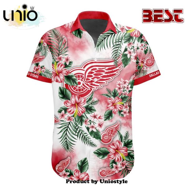 NHL Detroit Red Wings Premium Design Hawaiian Button Shirt