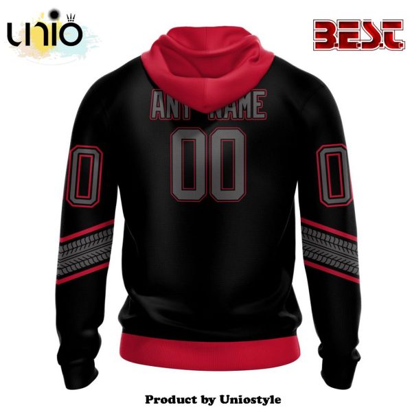 NHL Detroit Red Wings Special Blackout Hoodie Design