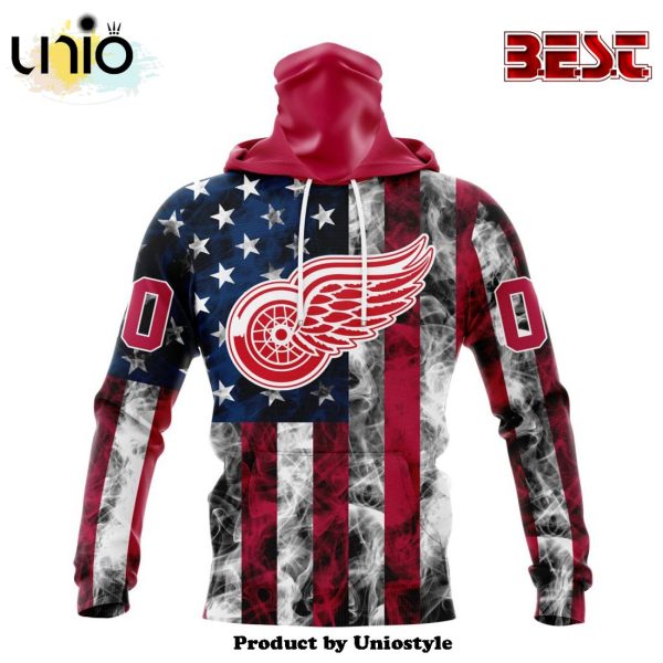 NHL Detroit Red Wings Special Design For Independence Day The Fourth Of July Hoodie