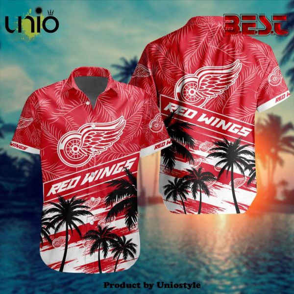 NHL Detroit Red Wings Special Design Hawaiian Button Shirt