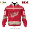 NHL Detroit Red Wings Special Whiteout Hoodie Design