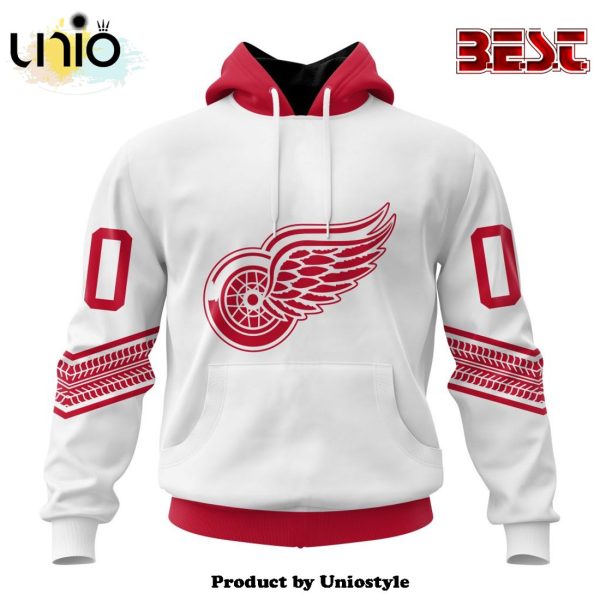 NHL Detroit Red Wings Special Whiteout Hoodie Design