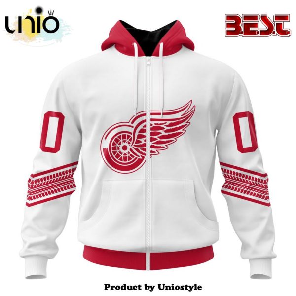 NHL Detroit Red Wings Special Whiteout Hoodie Design