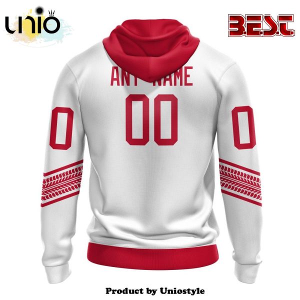 NHL Detroit Red Wings Special Whiteout Hoodie Design