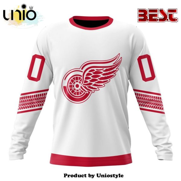 NHL Detroit Red Wings Special Whiteout Hoodie Design