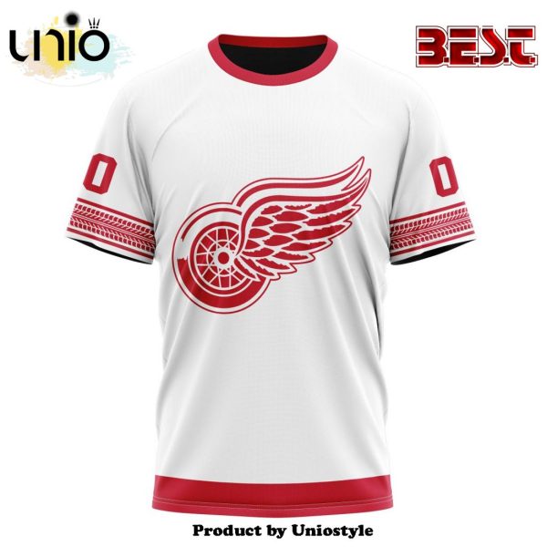 NHL Detroit Red Wings Special Whiteout Hoodie Design