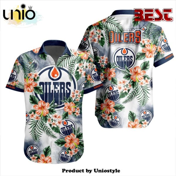 NHL Edmonton Oilers Premium Design Hawaiian Button Shirt