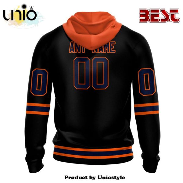 NHL Edmonton Oilers Special Blackout Hoodie Design