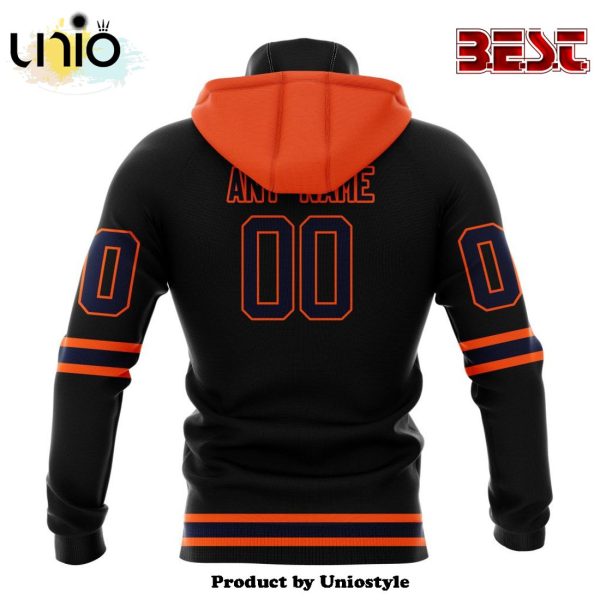 NHL Edmonton Oilers Special Blackout Hoodie Design