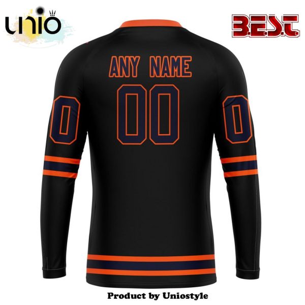 NHL Edmonton Oilers Special Blackout Hoodie Design