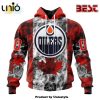 NHL Edmonton Oilers Special Blackout Hoodie Design