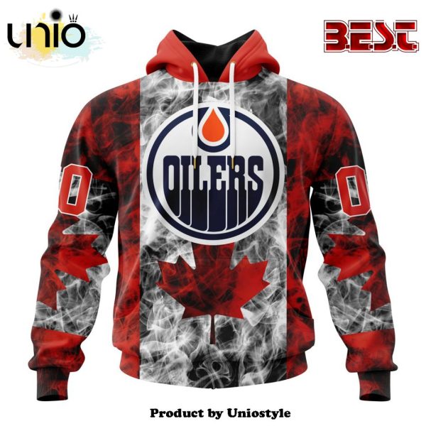 NHL Edmonton Oilers Special Design For Canada Day Hoodie