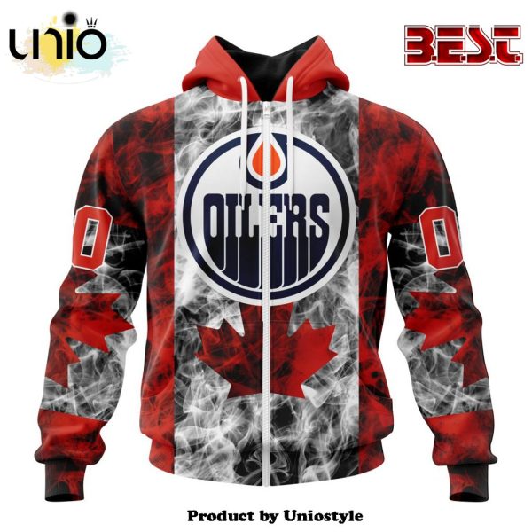 NHL Edmonton Oilers Special Design For Canada Day Hoodie