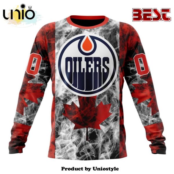 NHL Edmonton Oilers Special Design For Canada Day Hoodie