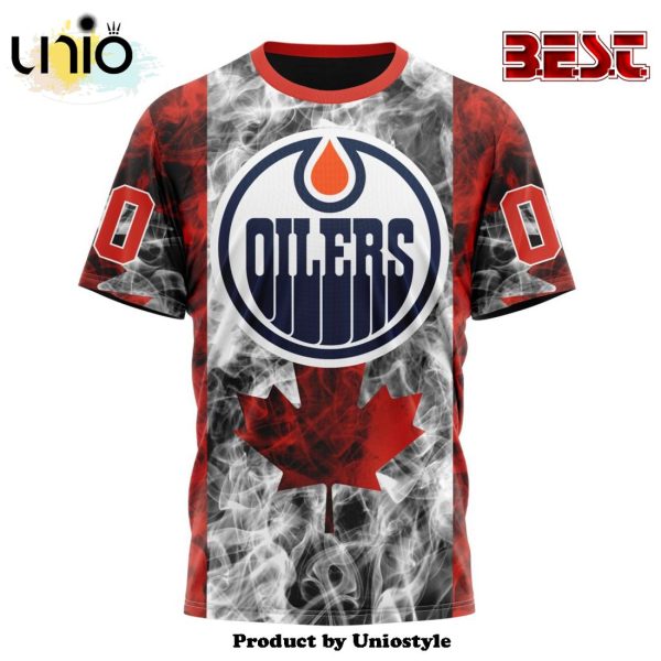 NHL Edmonton Oilers Special Design For Canada Day Hoodie