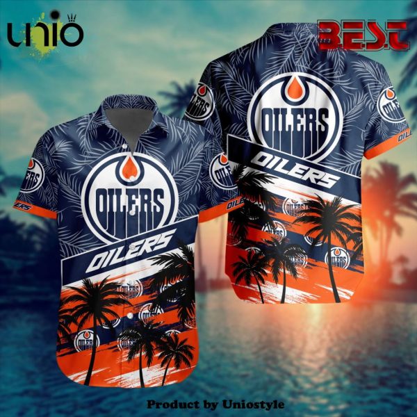 NHL Edmonton Oilers Special Design Hawaiian Button Shirt