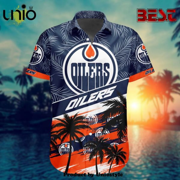 NHL Edmonton Oilers Special Design Hawaiian Button Shirt