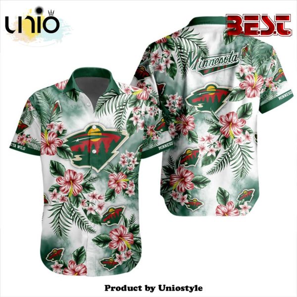 NHL Minnesota Wild Premium Design Hawaiian Button Shirt