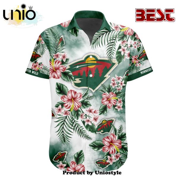 NHL Minnesota Wild Premium Design Hawaiian Button Shirt