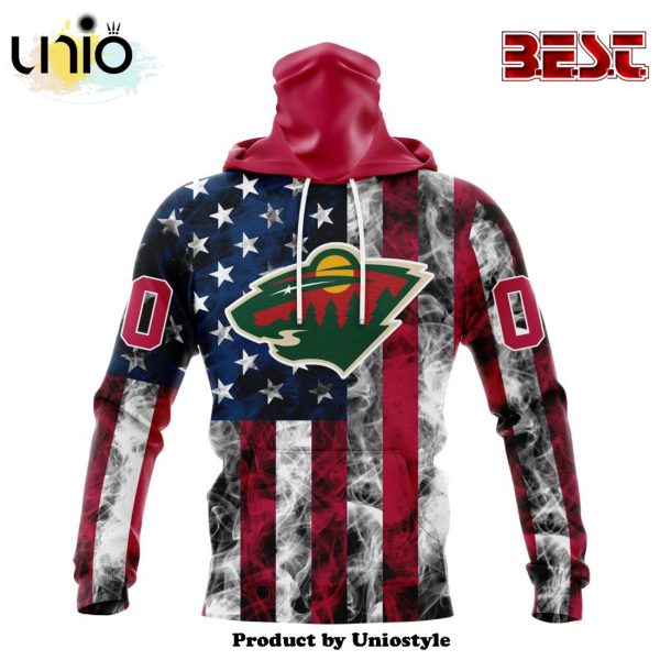 NHL Minnesota Wild Special Design For Independence Day The Fourth Of July Hoodie