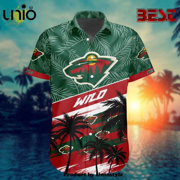 NHL Minnesota Wild Special Design Hawaiian Button Shirt