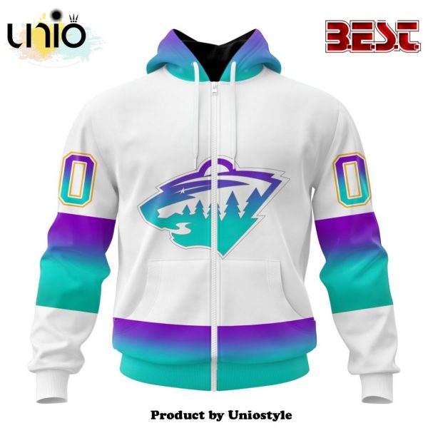 NHL Minnesota Wild Special Whiteout Hoodie Design