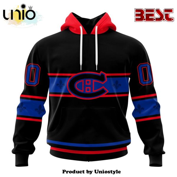 NHL Montreal Canadiens Special Blackout Hoodie Design