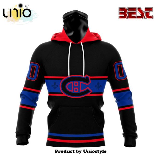 NHL Montreal Canadiens Special Blackout Hoodie Design