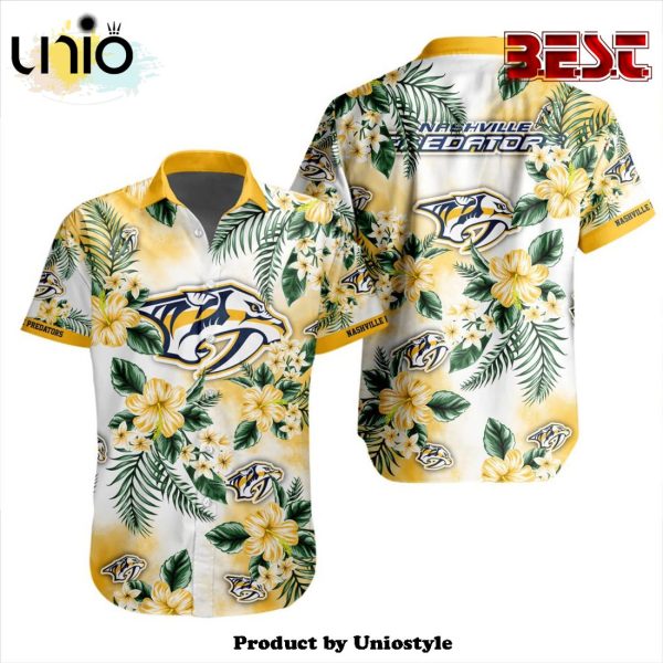 NHL Nashville Predators Premium Design Hawaiian Button Shirt