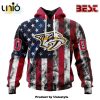 NHL Nashville Predators Special Blackout Hoodie Design