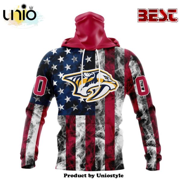 NHL Nashville Predators Special Design For Independence Day The Fourth Of July Hoodie