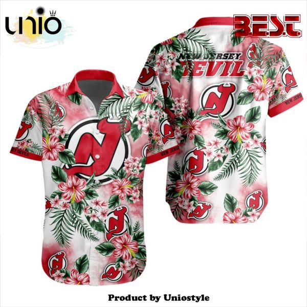 NHL New Jersey Devils Premium Design Hawaiian Button Shirt